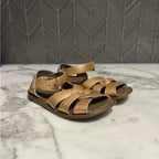 salt water girls' gold sandals 8c