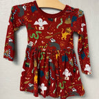 little sleepies red harry potter dress 12-18M