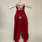 vintage osh kosh b'gosh red overalls newborn