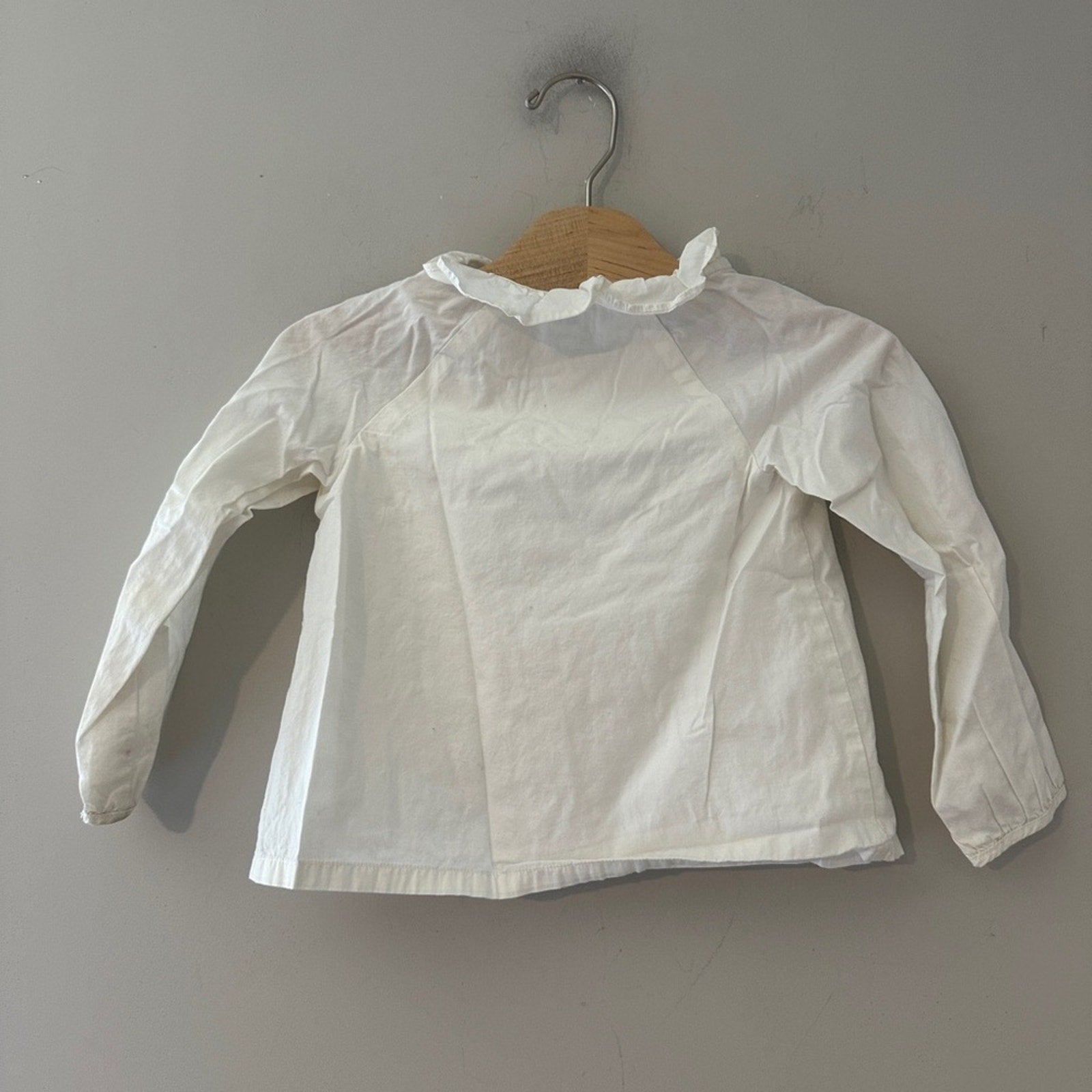 janie and jack girls' white embroidered top 3Y