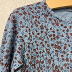 zara girls' blue floral dress 4-5Y
