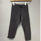 zara girls' gray waffle leggings 3-4Y
