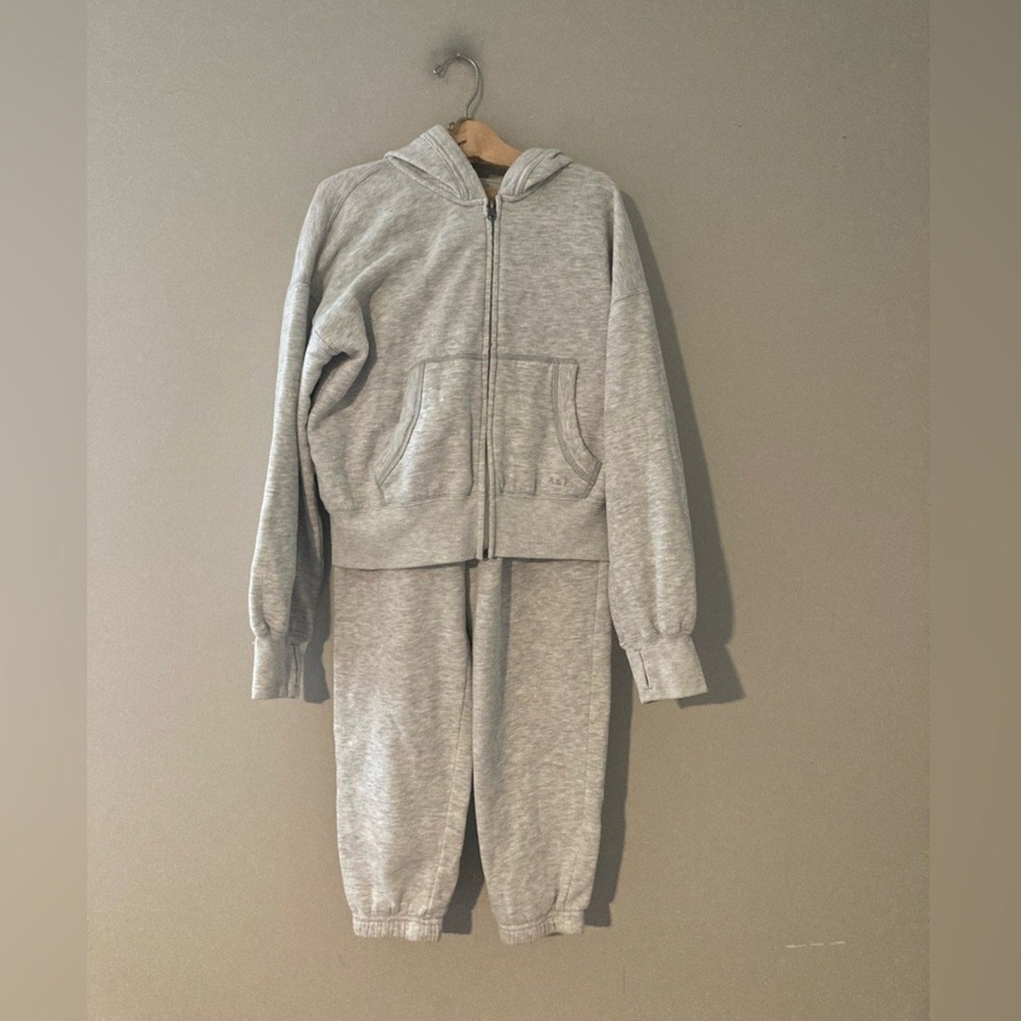 abercrombie kids set sweatsuit girls comfy zip hoodie 13-14Y
