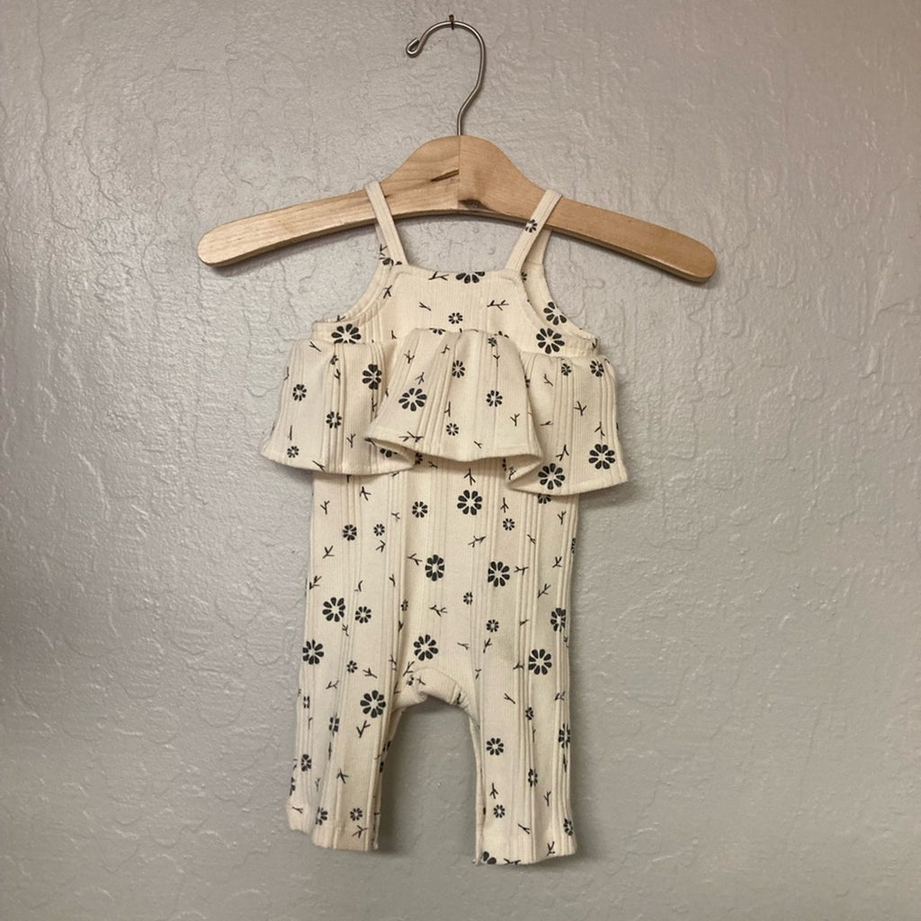grayson mini cream romper 0-3M