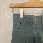 zara girls' blue-green pants 3-4Y