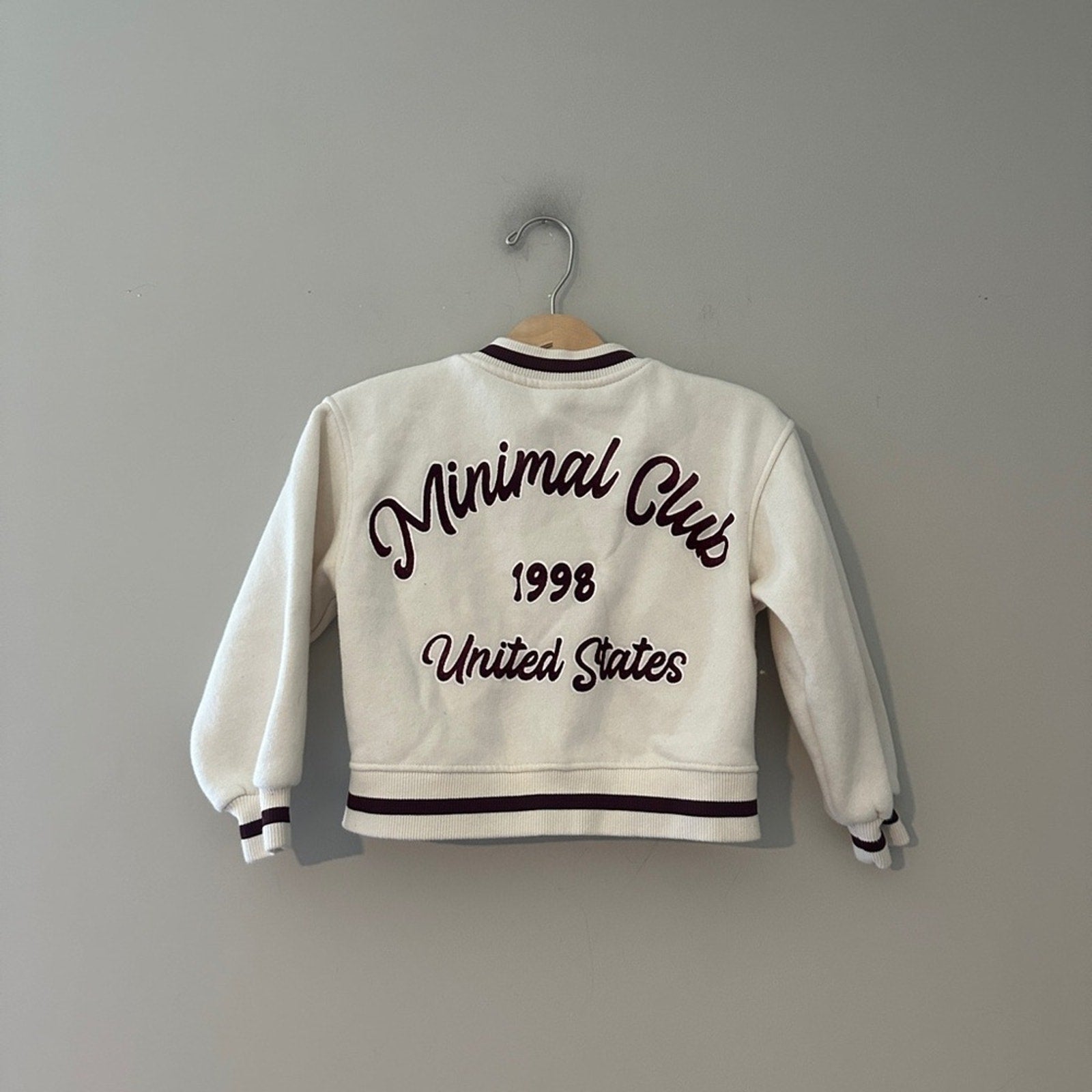 zara varsity letterman jacket 6-7Y