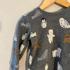 h&m gray polar bear sweatshirt 2T