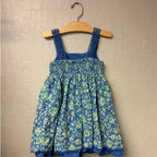 joie blue green sundress 4Y