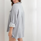 aerie gray shacket LARGE