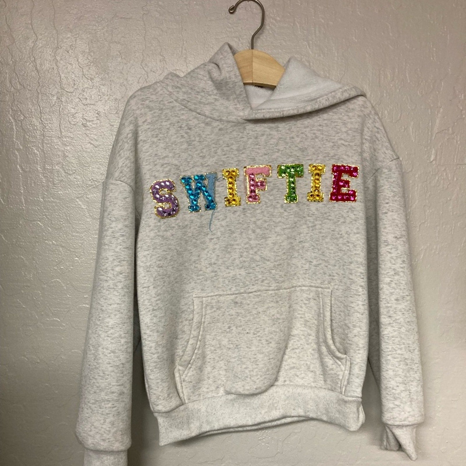 lola and the boys girls' gray sweatshirt 10Y
