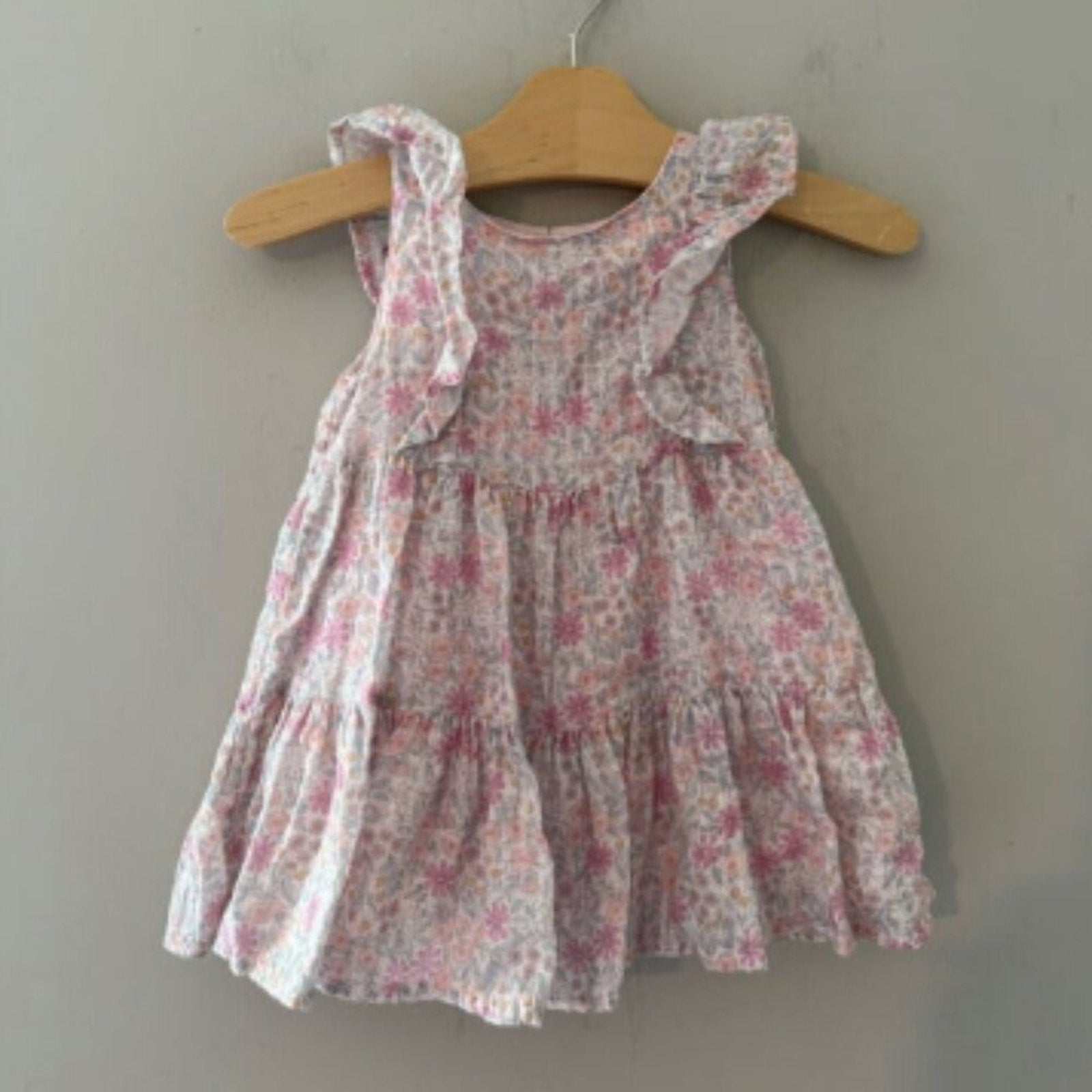cat & jack pink floral dress 18M