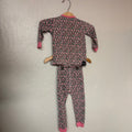 sweet bamboo girls’ blue floral pajama set 18-24M