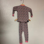 sweet bamboo girls’ blue floral pajama set 18-24M