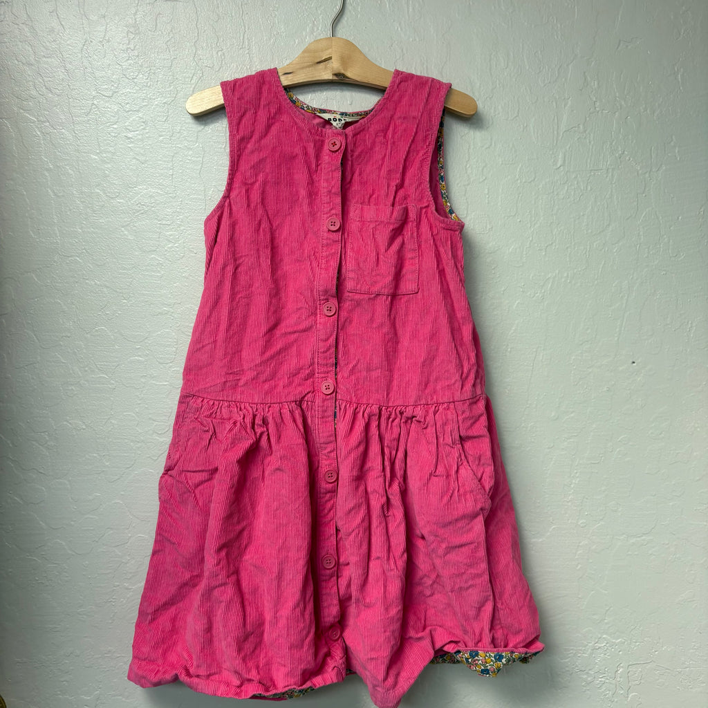 mini boden girls’ pink corduroy sleeveless dress 11-12Y