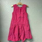 mini boden girls’ pink corduroy sleeveless dress 11-12Y