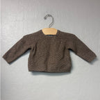 zara brown knit sweater 3-6M