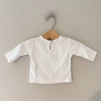 zara long white sleeve graphic tee 1-3M