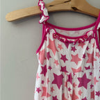 kickee pants pink star romper 18-24M