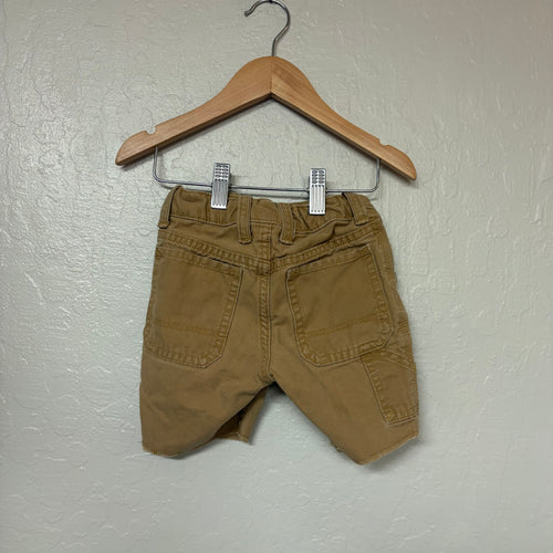 baby gap boys tan chino cutoff short 18-24M