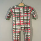 burt's bees baby plaid footie 6-9M