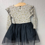 zara girls' combo dress floral tulle 2-3Y