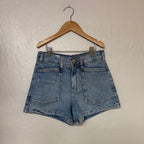 zara mom jean shorts 11-12Y
