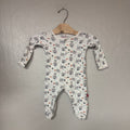 magnetic me elephant print footie 0-3M