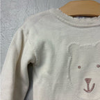 baby gap girls' knit bear sweater 3Y