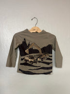 baby gap brown graphic tee 3Y