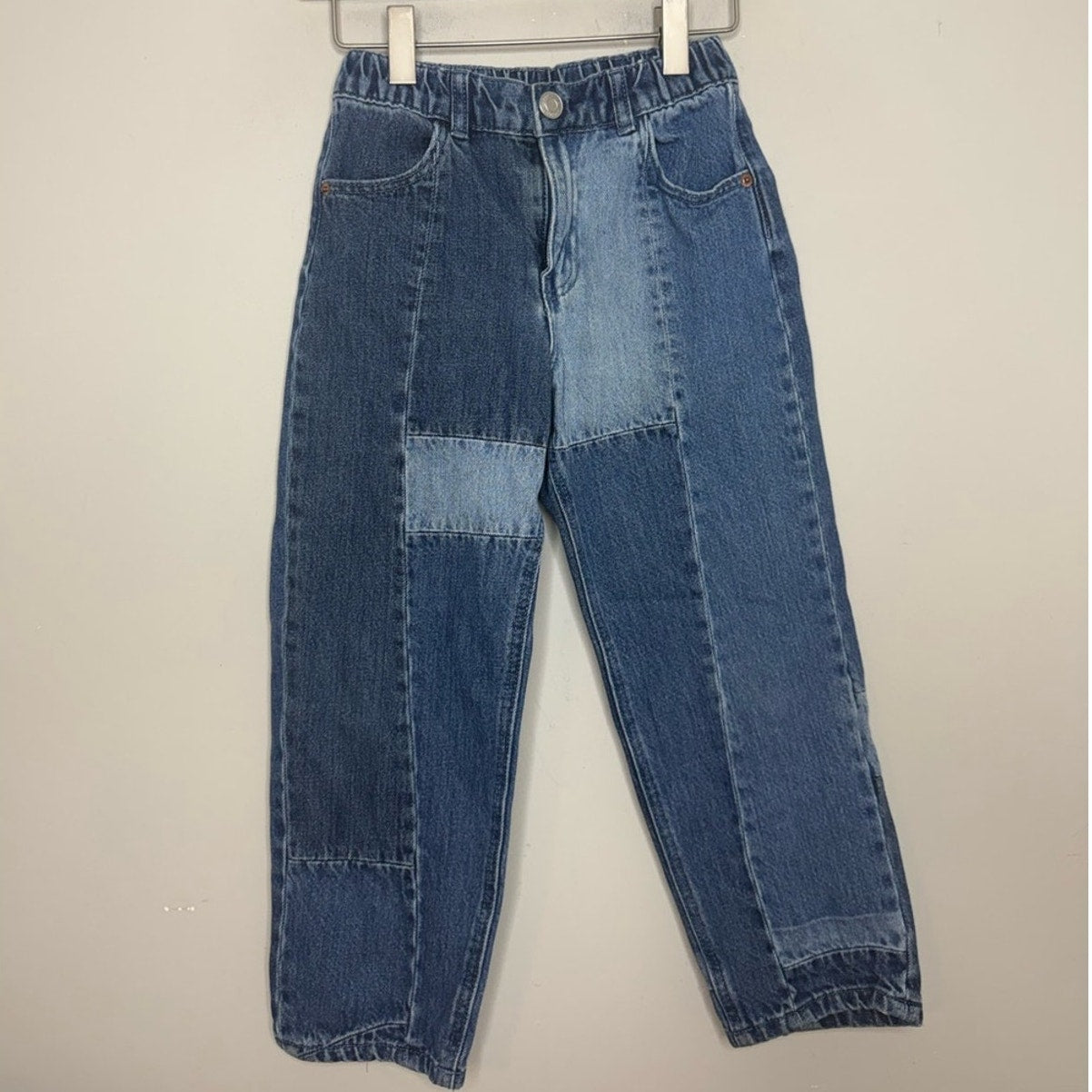 zara girls' patchwork jeans 5-6Y
