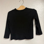 zara girls' black mock turtleneck 4-5Y