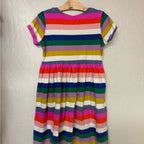 mini boden rainbow stripe dress 11-12Y