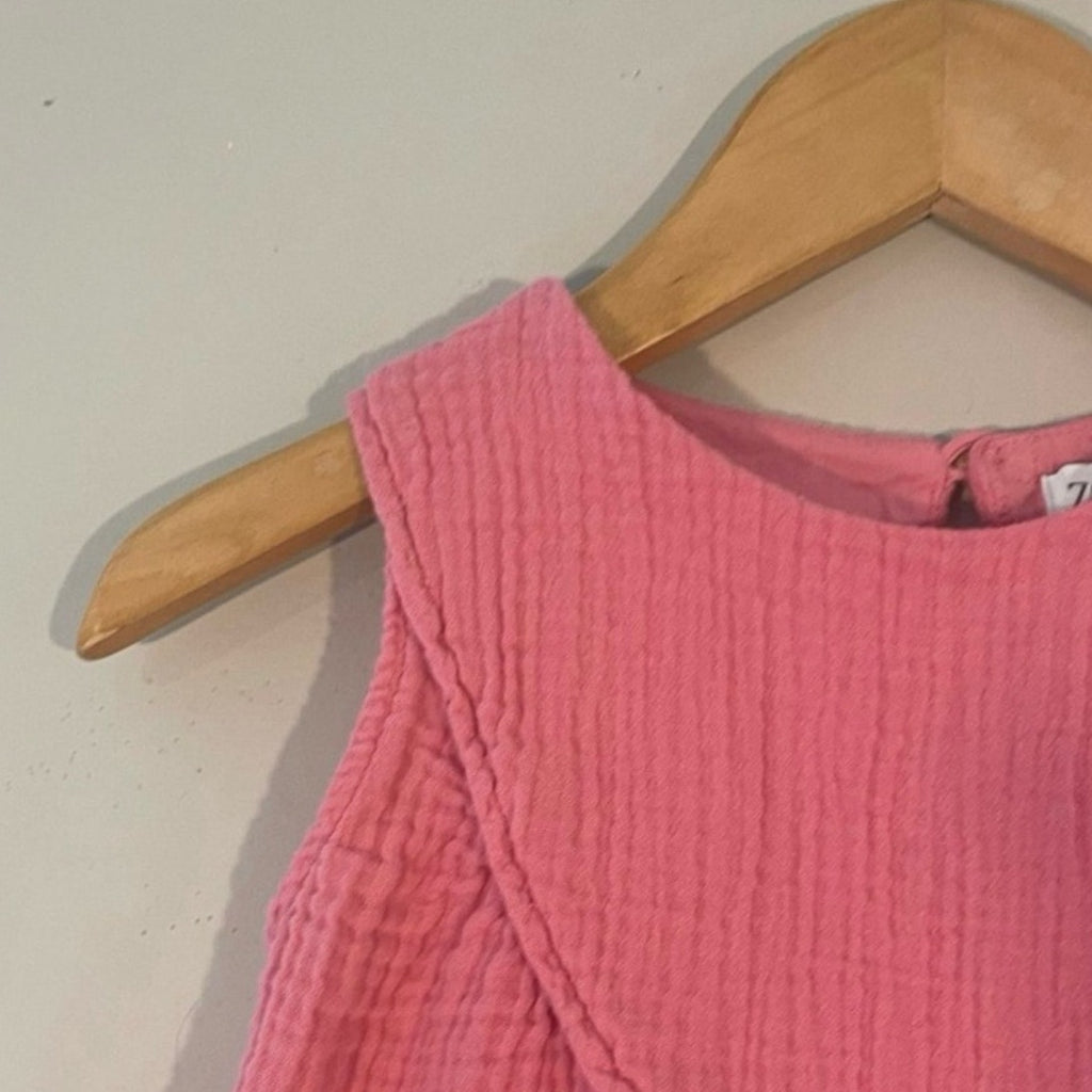 zara pink muslin top 3-4Y