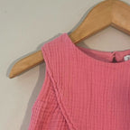 zara pink muslin top 3-4Y