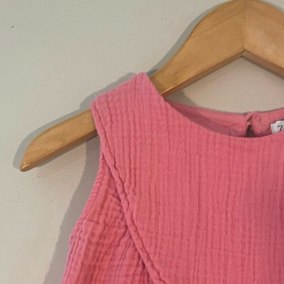 zara pink muslin top 3-4Y