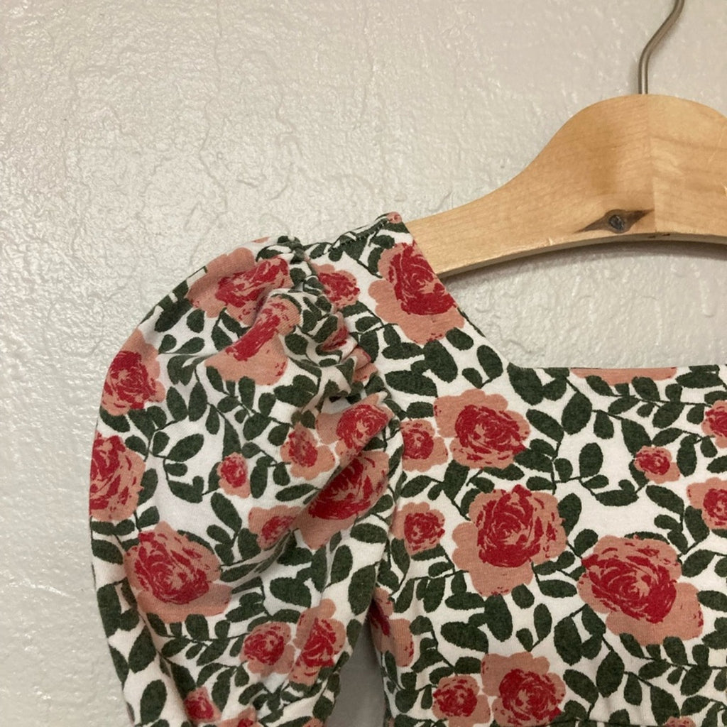 remie girl rose print dress 4Y