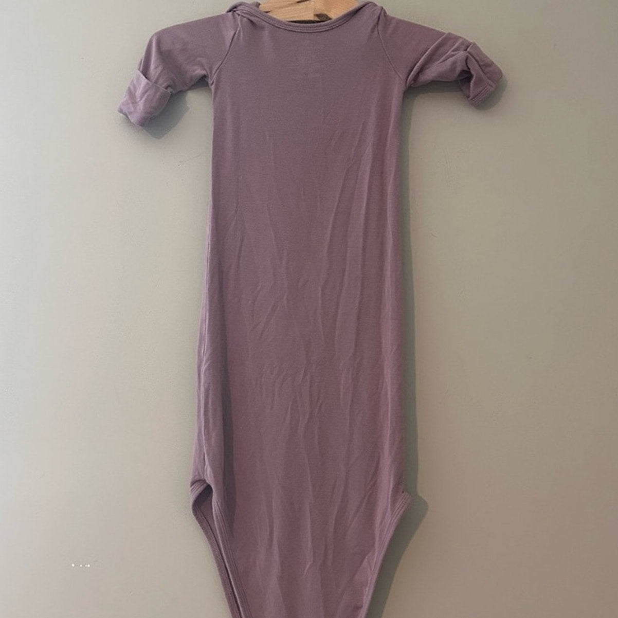 caden lane purple knotted gown 0-3M