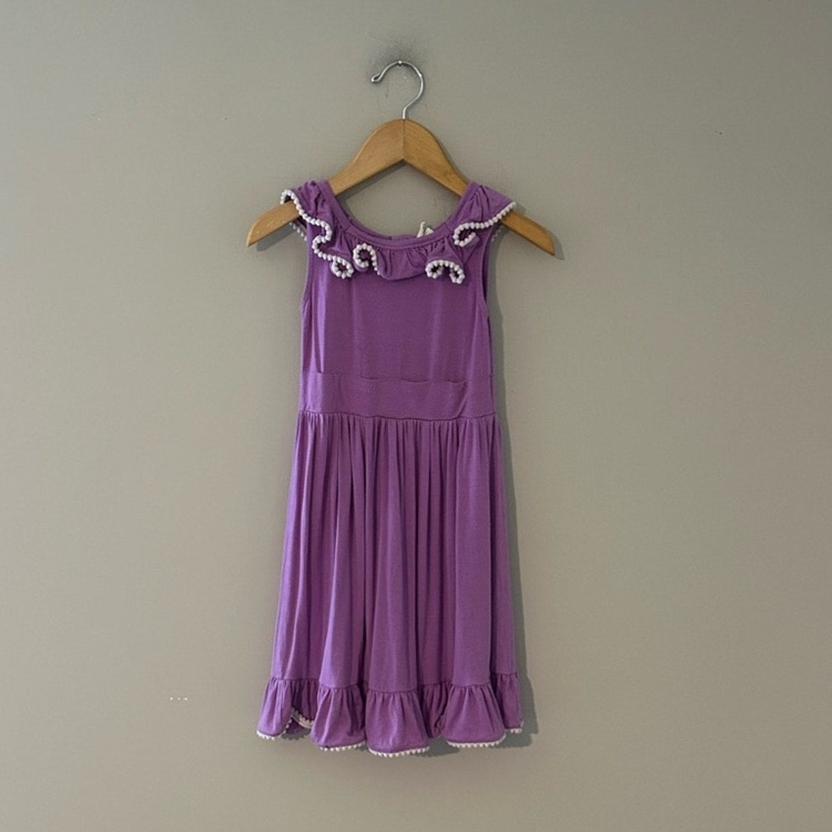 kate quinn purple bamboo dress 4Y