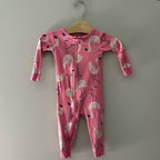 carter's flamingo footie pajama 12M