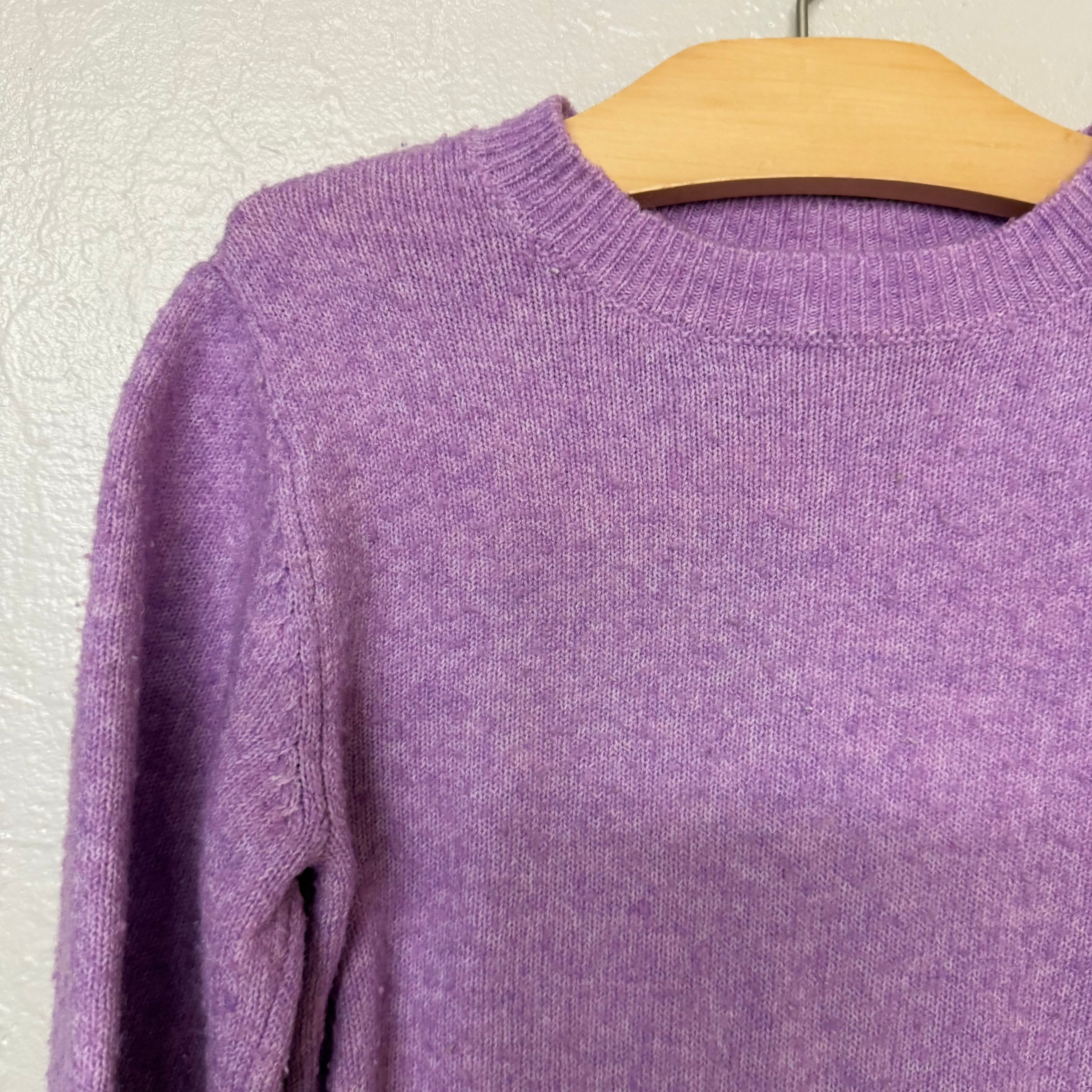 zara lilac purple crewneck sweater 3-4Y
