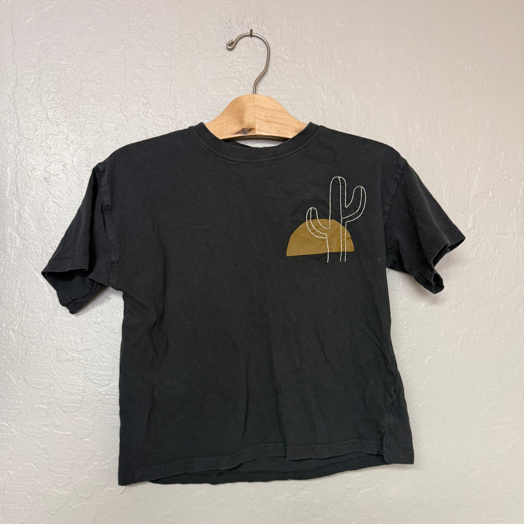 Zara boys black tee 5-6Y