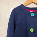 carter’s blue cardigan with colorful buttons 4Y