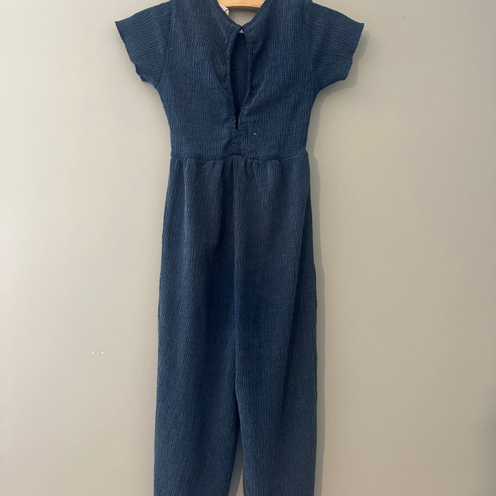 zara blue jumpsuit romper 7Y