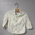 zara boys' linen cotton cream shirt 2-3Y