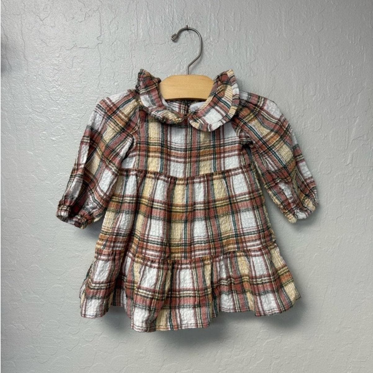 zara girls plaid dress 12-18M