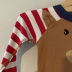 hanna andersson reindeer pajama set 4Y