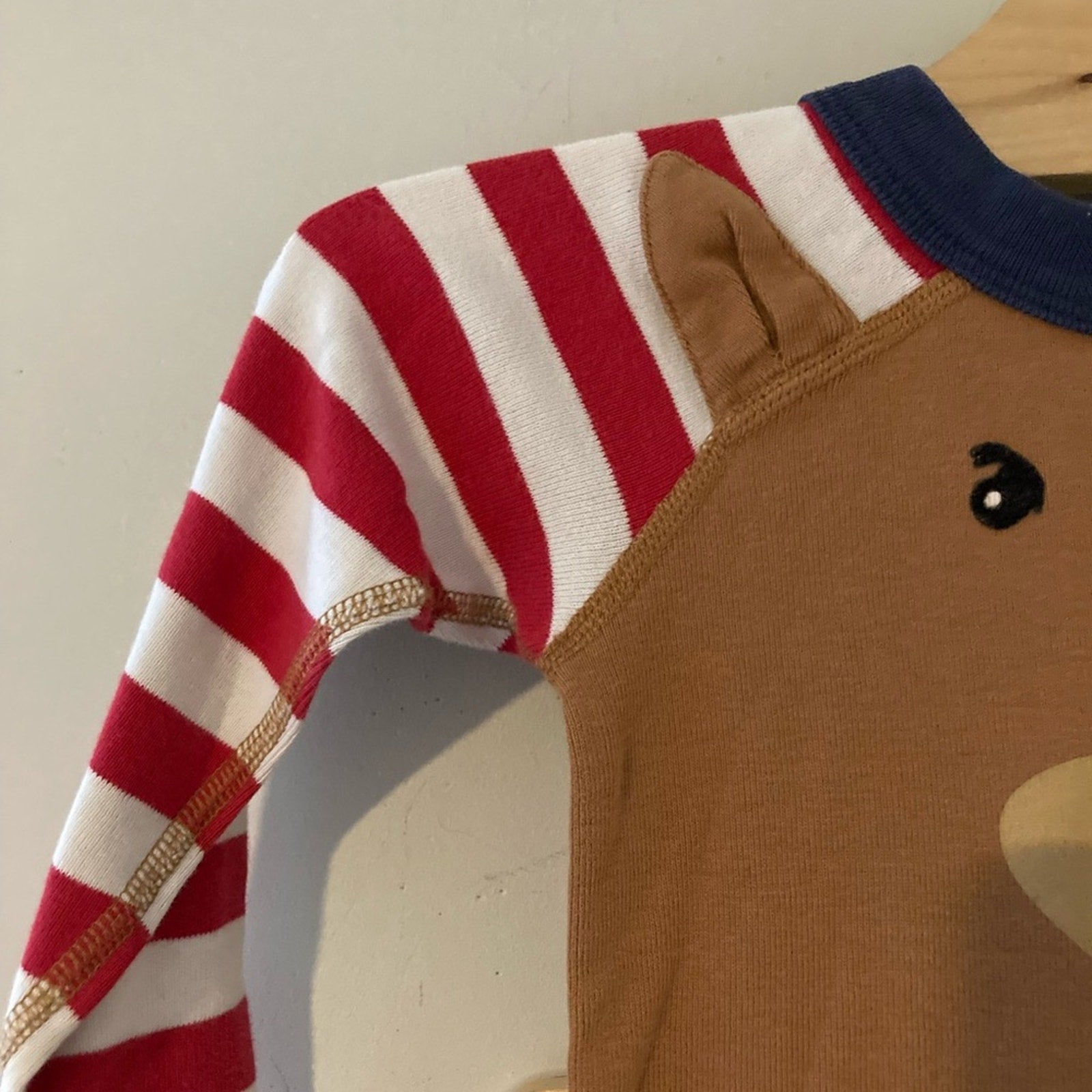 hanna andersson reindeer pajama set 4Y