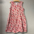 hanna andersson pink flamingo dress 10Y