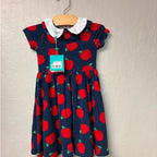 posh peanut apple print dress 2T