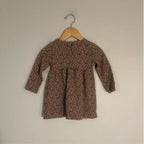 zara animal print long-sleeve dress 2-3Y